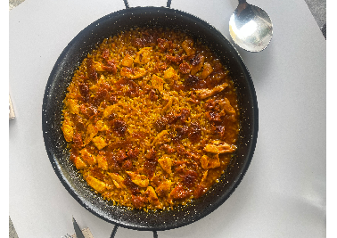 Arroz de pollo con chistorra