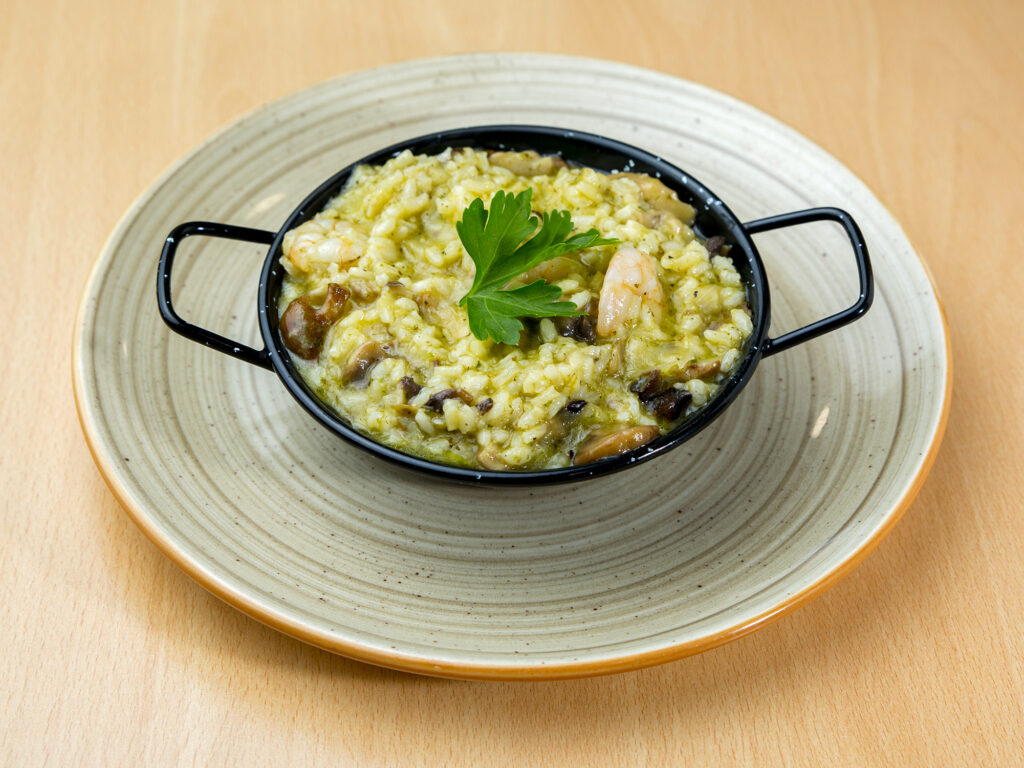 Risoto Setas y Gambas